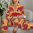 thumbnail image 6 of Uemuo Red Cars Pattern Womens Pajama Sets,PJ Set for Women,Pajamas for Women Logo,Long Sleeve Pajama Set for Women,Soft Long Sleeve Top With Pants-XX-Large, 6 of 9