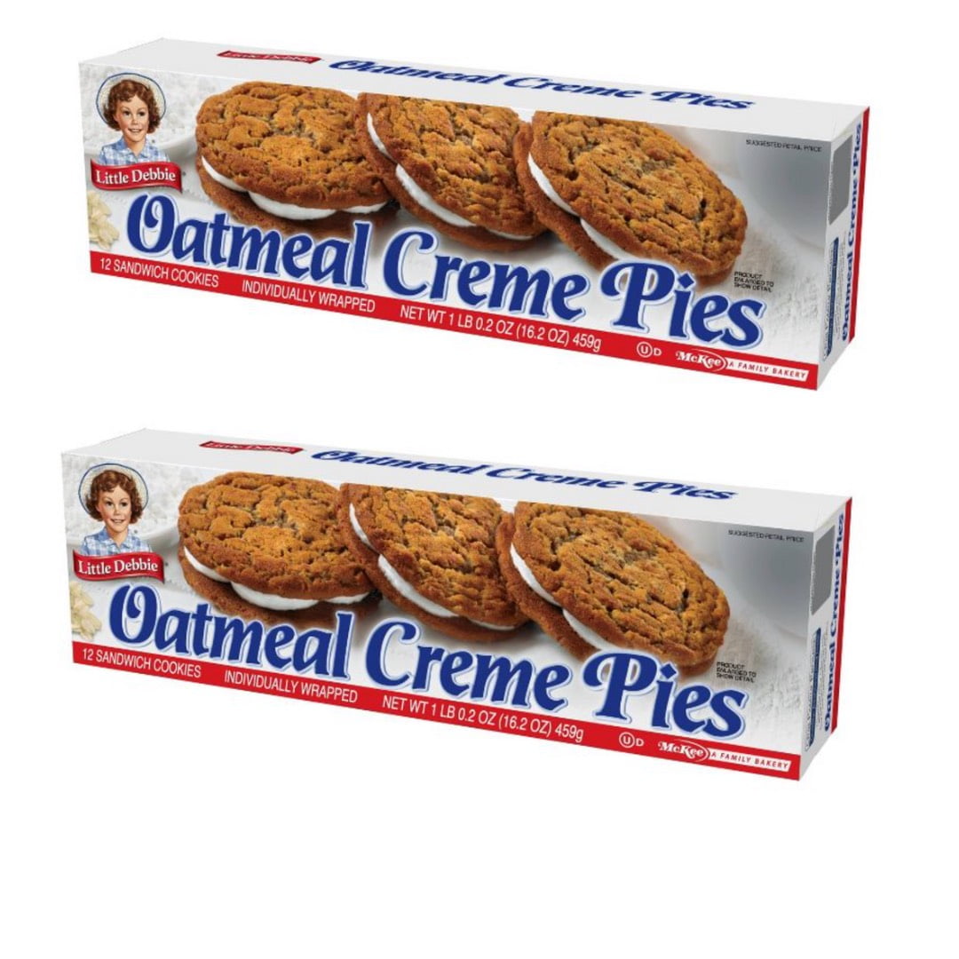 Little Debbie Oatmeal Creme Pies - 12ct/16.2oz pack of 2
