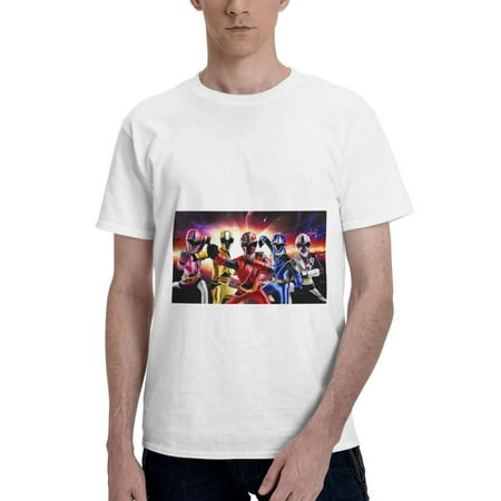 

Power Rangers Men S Basic Short Sleeve T-Shirt， Moisture Wicking Odor Protection Sizes S-6xl