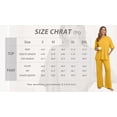 thumbnail image 6 of MINTREUS Lounge Sets for Women Knit Short Sleeve Tops and Long Pants Soft Comfy Pajamas Set Oversized 2 Piece Outfits S-2X, 6 of 8