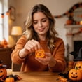 thumbnail image 6 of Aoznliie Squeeze Toys, Halloween Pumpkin Squishies Stress Relief Cube, Ultra-Soft Slow Rising Squeeze Toy for Kids Adults, Halloween Gifts Fidget Toy for Party Favors, 3.15x3.15 inch, 6 of 9
