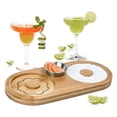 thumbnail image 2 of Visland Cocktail Salt Rimmer 2-in-1 Wooden Cocktail Sugar Rimmer with Cutting Board Home Bar Party Glass Rimmer Accessories, 2 of 7