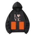 thumbnail image 4 of WILLBEST Sudaderas En Pareja Otoño e Invierno Sudadera con Capucha Caliente para Hombres y Mujeres Parejas Carga Usb Ropa Caliente Día De San Valentín Cálido XXGrande, 4 of 8
