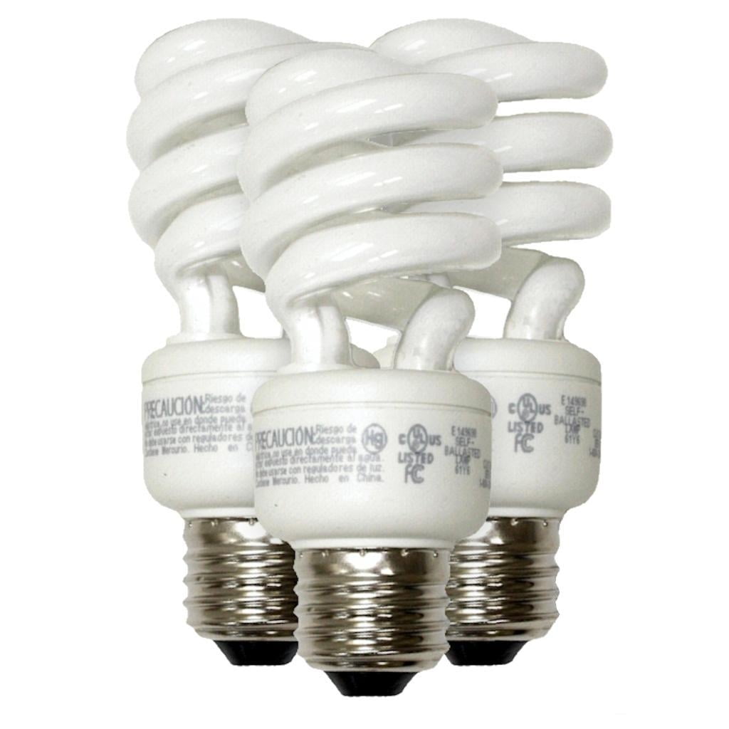 TCP 07903 801014413 3PK Twist Medium Screw Base Compact Fluorescent