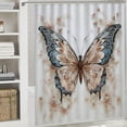 thumbnail image 5 of COMIO Boho Colorful Butterfly Lover Shower Curtain Multiple Sizes for Bathroom White, 5 of 6