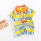 thumbnail image 1 of Polo De Rayas Estampado De Coche Para Bebés , Mono De Manga Corta Para Bebé , Ropa Para Niños , Linda (3-18 Meses), 1 of 4