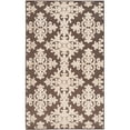 thumbnail image 5 of SAFAVIEH Cottage Damjan Geometric Floral Indoor/Outdoor Area Rug Brown/Cream, 5'3" x 7'7", 5 of 6