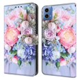 thumbnail image 1 of For Motorola Moto G34 5G Case PU Leather 3D Pattern Wallet Phone Cover with Standing Function - Colo, 1 of 5