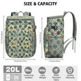 thumbnail image 3 of Weed Aesthetic Backpack Cooler, Leakproof Insulated Cooler Bag with Hemp Leaf Design for Outdoor Adventures and Office Lunches, 3 of 6