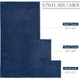 thumbnail image 3 of Holiday Gift 6-Pack Cotton 100 % Highly Absorbent Shower Towel , Navy, 3 of 7
