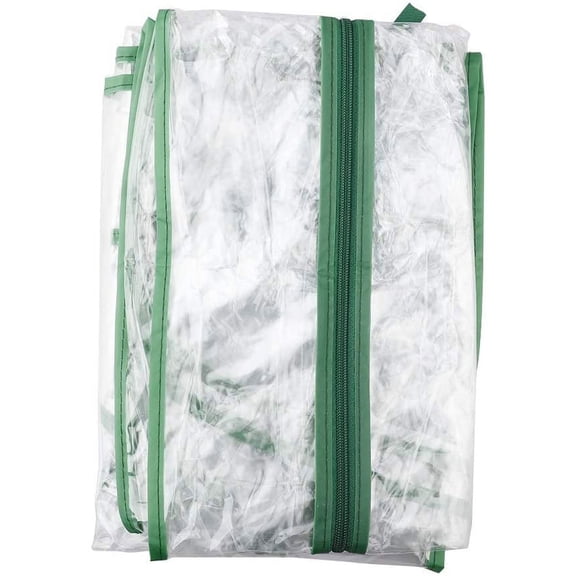 4 Tier Mini Greenhouse Cover Replacement Outdoor Portable Transparent PVC Hot House Zippered No Frame