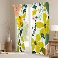 thumbnail image 3 of Homewish Retro Rustic Flower Black Out Curtains,Country Floral Curtains Pack of 2 (42x63 Each),Green Yellow Bedroom Curtains For Girl Kids,Luxury Bedroom Decor, 3 of 6