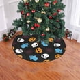 thumbnail image 2 of FMSHPON Halloween Pumpkin Ghost Xmas Christmas Tree Skirt Stand Mat for Holiday Party Decoration Indoor Outdoor 48 inches, 2 of 3