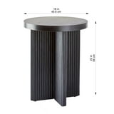 Better Homes & Gardens Lillian Fluted End Table, Black - Walmart.com