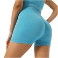 thumbnail image 3 of Swuxness Women Yoga Sports Shorts Pants Seamless High Waist Peach Hip Outdoor Slim Fitness, 3 of 5
