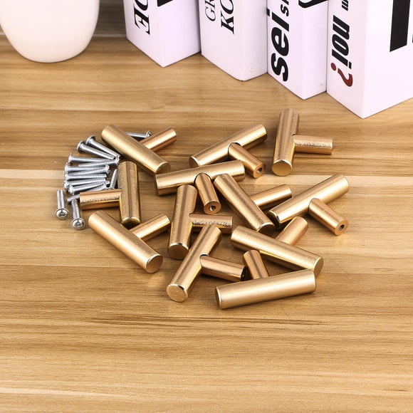 SHOWERORO 12Pcs Golden Cabinet Knobs for Cupboard Handles and Kitchen Cabinet Handle 5x3x2in