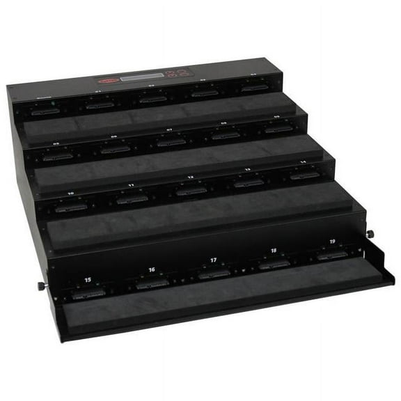 Systor   1-19 SATA Solid State Flatbed Duplicator - Clones & Erases with 2.5 in. SSD Hard Drives