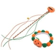 thumbnail image 1 of 1 Ensemble Collier de Chat Halloween Design Citrouille Collier de Chaton Bâton Interactif Taquin, 1 of 8