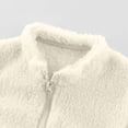 thumbnail image 4 of Mifsaly Boys Girls Fuzzy Fleece Jacket Full Zip Stand Collar Warm Winter Coat Kids Fall Winter Thermal Sherpa Outerwear with Pockets for School Outdoor, 4 of 9