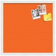 thumbnail image 2 of PinPix ArtToFrames 18x18 Custom Cork Bulletin Board    Poster Board Has a Fabric Style Canvas Finish, Framed in Satin White Frame (PinPix-517), 2 of 5