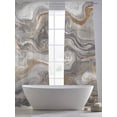 thumbnail image 6 of Gray Marble Semi Sheer Curtains 96 Inch Length 2 Panels Set, Farmhouse Vintage Abstract Ombre Texture Sheer Kitchen Curtain Privacy Voile Window Curtain for Living Room Bedroom Rod Pocket Drapes, 6 of 7