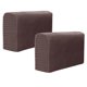 thumbnail image 1 of 2 fundas elásticas universales para reposabrazos de sofá, toallas laterales sencillas, paño protector para el hogar y la oficina (café oscuro), 1 of 7