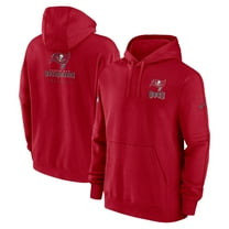 Men's Nike Red Tampa Bay Buccaneers Sideline Club Fleece Pullover Hoodie