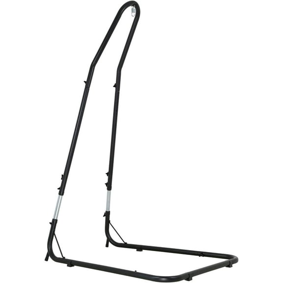 FDW Hammock Chair Stands hammock stands Hanging Hammock Stands Outdoor Solid Steel hammock Stand Only for Hanging Hammock Air Porch Swing Chair Indoor,Black