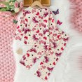 thumbnail image 4 of masbird Toddler Kids Pajamas 2pcs Long Sleeves Pjs Sets Print PJs for Boys Girls Fall Winter Sleepwear 6-12 Months 12-24 Months 2t 3t 4t 5t 6t 7t 8t 9t Children(Purple,9-10 Y), 4 of 4
