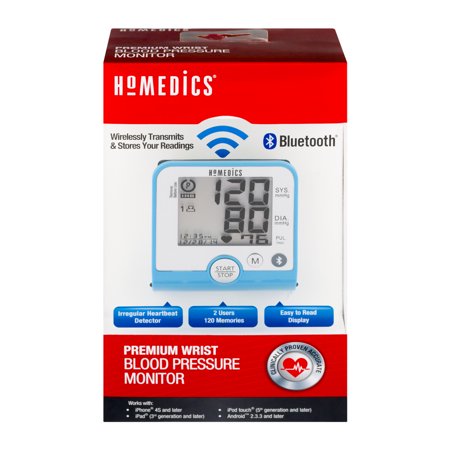 UPC 031262063687 product image for HoMedics Premium Wrist Blood Pressure Monitor with Bluetooth | upcitemdb.com