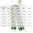 thumbnail image 5 of JOANKDMI Teen Girls Plaid Pajama Size 14-15 Pants Warm Fleece Fuzzy Lounge Bottoms Winter Thick Sleepwear Elastic Waist Comfy Cold Weather Relaxed Fit Sleep Trousers Home, 5 of 5