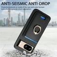 thumbnail image 3 of Allytech Google Pixel 8 Case, Detachable Magnetic Wallet Case with Card Holder & Ring Stand, Support Car Mount, Premium PU Leather Shockproof Durable Protective Slim Case Cover - Black, 3 of 6