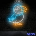 thumbnail image 3 of Handmadetneonsign Puffin Neon Sign Cute Puffin Wall Art Puffin Animal Wall Decor 048595, 3 of 5