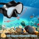 thumbnail image 3 of Juego de esnórquel Equipo de esnórquel para adultos, máscaras de buceo con tapa seca y esnórquel para hombre y mujer, equipo de buceo de fácil respiración con vidrio panorámico templado antivaho, 3 of 7