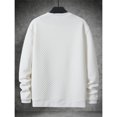 thumbnail image 4 of HOOMEUMY Men's Solid Long Sleeved Round Neck Casual Sports T shirt Fashionable Comfortableable Daily Use for Outdoor Activities and Leisure Wear, 4 of 9
