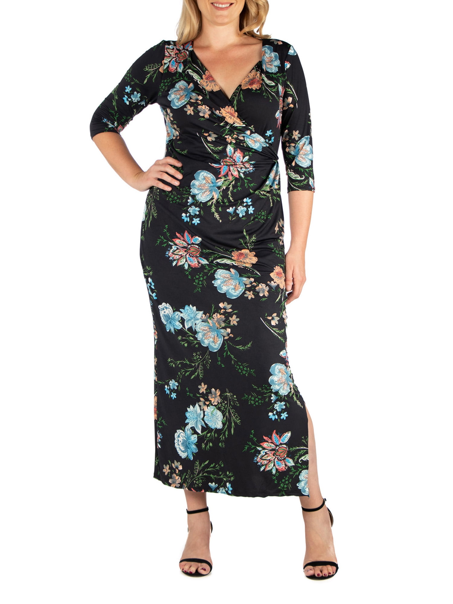 plus size maxi dresses walmart