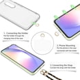 thumbnail image 2 of AHABIPERS Phone Lanyard Neck Strap, Leather&Metal Lanyard Purse Chain, Universal Phone Chain for Smart Phone Cases, Most Bag - Black, 2 of 7
