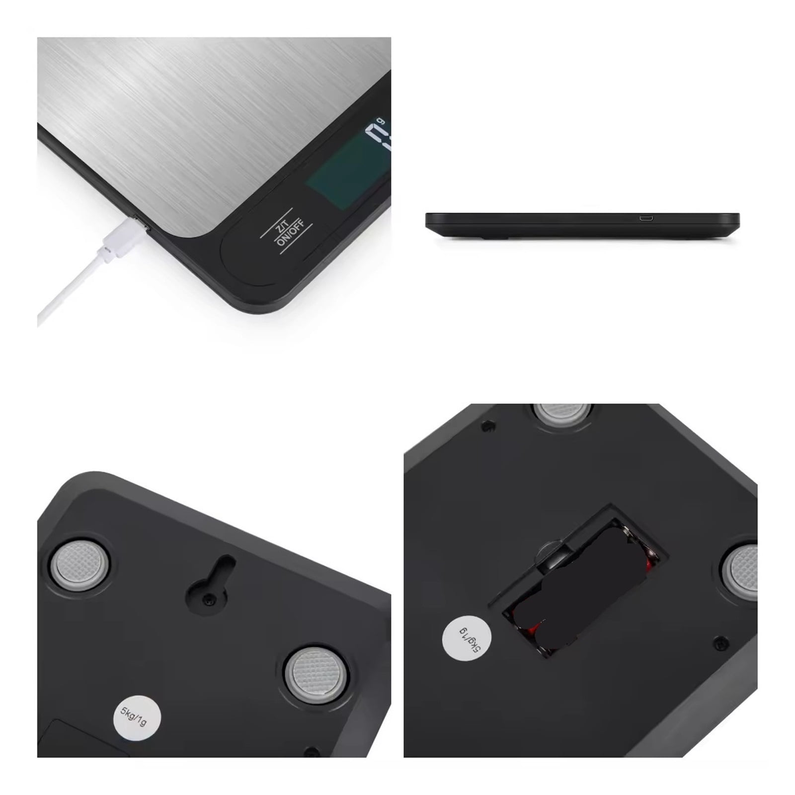 Digital Kitchen Scale Weight Scale Food Coffee Scales Smart Electronic Waterproof Digital Scale ,Multi Measuring Units