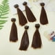 thumbnail image 5 of Kit de 6 extensiones de cabello corto y liso de 18 cm, de plástico, color castaño coco, para hacer pelucas y extensiones. Ideal para manualidades., 5 of 9