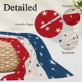 thumbnail image 6 of 4th of July Throw Pillow Cover, Pillowcase Protectors with Zipper, Breathable Decorative Lumbar Pillow Case Cover, Red White Blue Striped Independence Day Star Pillow Shams for Couch Sofa 12x20Inch, 6 of 8
