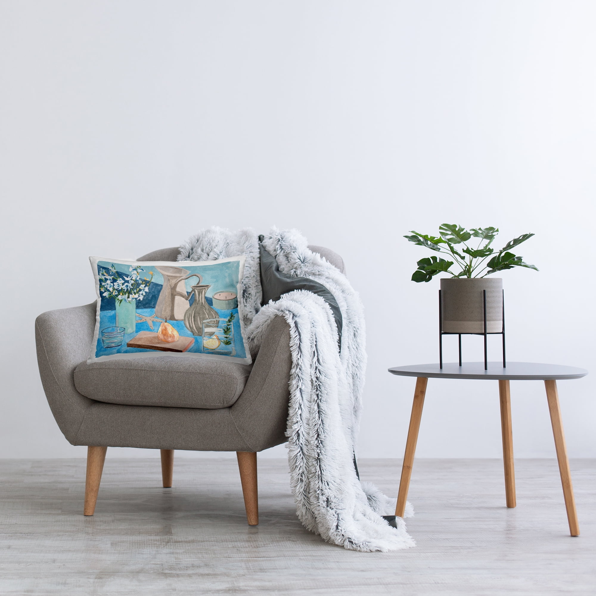 Stupell Industries Still Life with Vases Decorative Printed Throw Pillow Design by Melissa Wang .