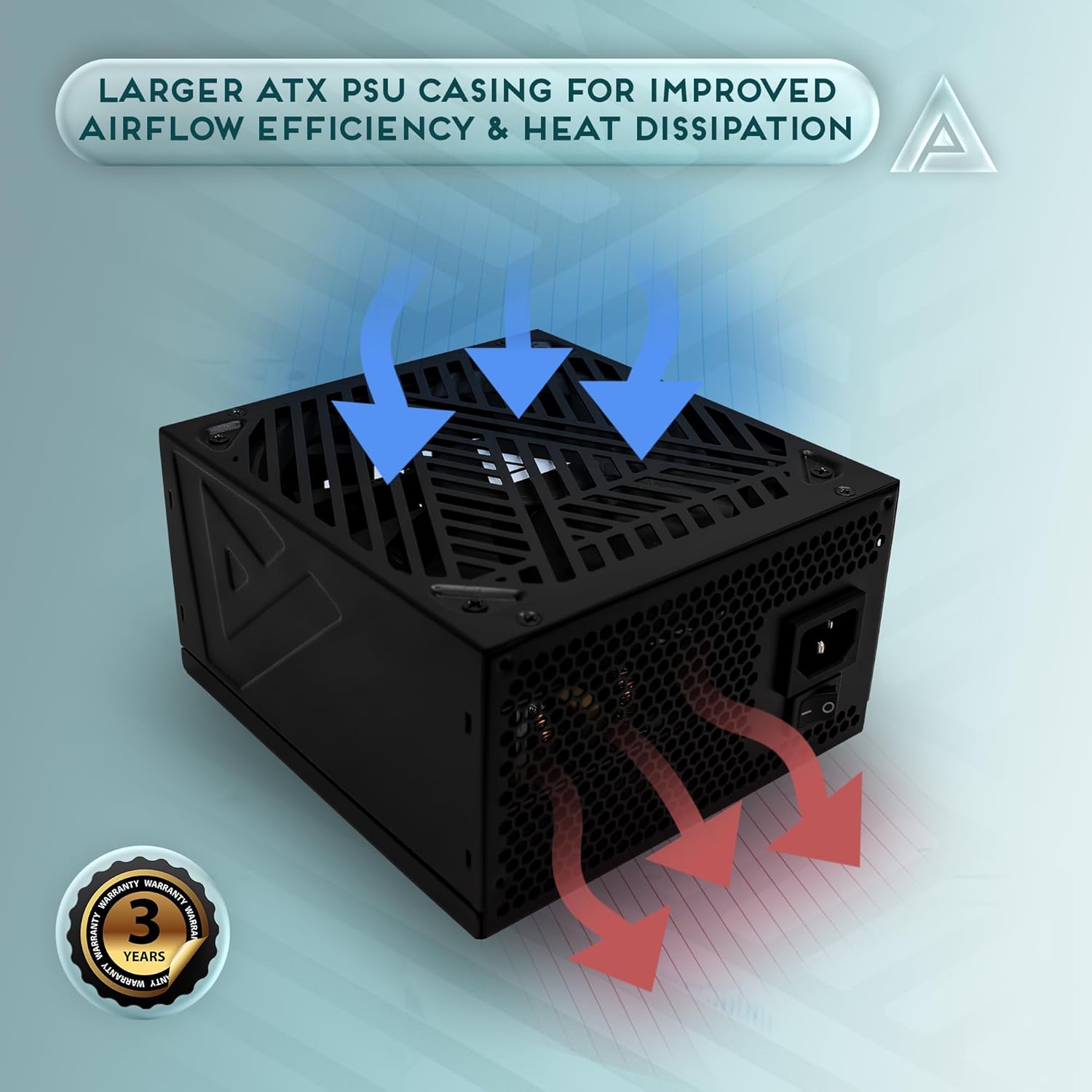 Apevia ATX-SL1200W Soul 1200W ATX 3.0 & 3.1 Compatible, Fully Modular, PCIe 5.1 12V-2x6 Connector ATX Active PFC, DC to DC Converter Design, 140mm Silent Fan, RoHS Compliance, Gaming Power Supply