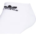 thumbnail image 4 of adidas Originals Men's Trefoil No Show Sock (6-Pair), White/Black Black/White, Large, (Shoe Size 6-12), 4 of 12