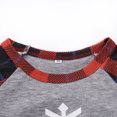 thumbnail image 4 of Pudcoco Parents Children's Suits Christmas Snowflake Printed Plaid Red Pajamas Romper Kids Baby, 4 of 7