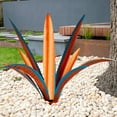 thumbnail image 6 of Fall Decor, Large Tequila Rustic Sculpture, Rustic Metal Agave Plants for Outdoor Patio Yard, Home Decor, Hand Painted Metal Agave Garden Yard Statue, Fall Decorations for Home Yard, 6 of 7