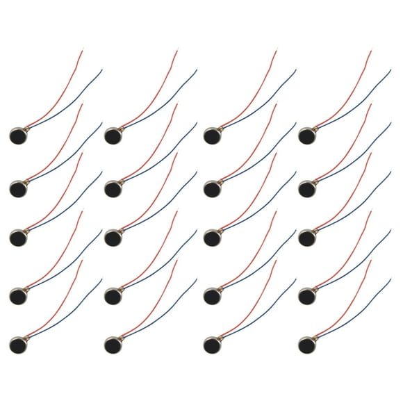 Teléfono 20pcs Vibration Motors Mini Tiny 2 Cables Tipo de Botón de Moneda Plana Motor Vibante Para Buscapersonas de Teléfonos Celulares Móvil