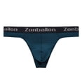 thumbnail image 3 of TANBOM Mens Hot Men Thong Underwear Comfortable Athletic Stretch Thong Blue L, 3 of 9