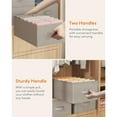 thumbnail image 5 of Lifewit Wardrobe Clothes Organizer 3 Pack, Large Size 6 Grids Closet Jean Storage Bins with Handles and Support Boards, Foldable Drawer Dividers for Sweater, Pants, T-Shirt, Hoodie, Dress, Grey, 5 of 8