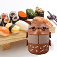 thumbnail image 4 of Bento Box For Kids, Bear 2 Layers Food Jar Bento Lunch Containers, Reusable Leakproof Portable Bento Lunch Box Food Container For School Work Camping, 4 of 8