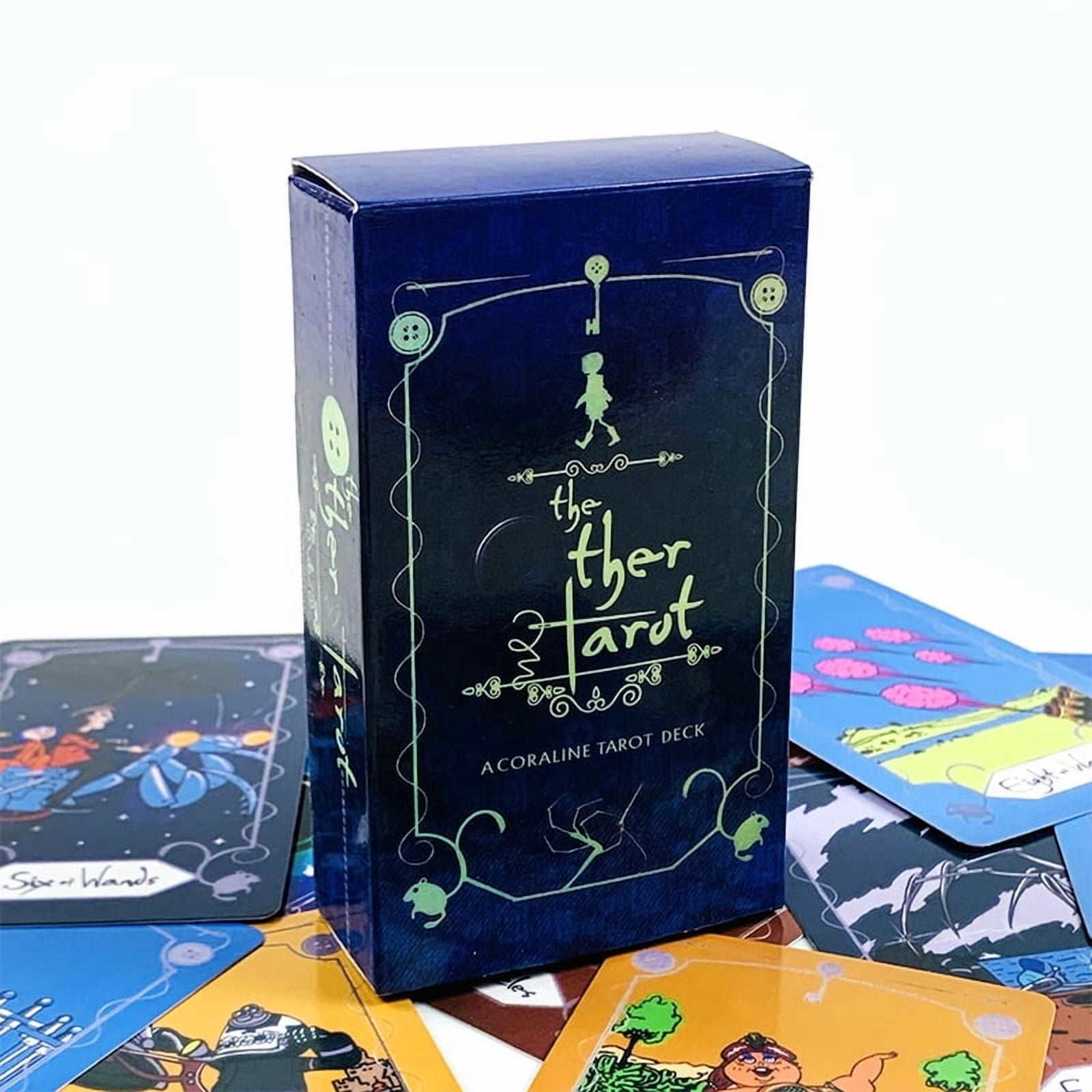 The OTHER Tarot Cards 78 Pcs Tarot Deck The Key That Opens The Door To The Coraline World, Great For Meditation & Party Games